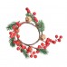 Christmas Artificial Plant Berry Wreath Home Decor Floral Party Accessory 1 Pc   302843762866